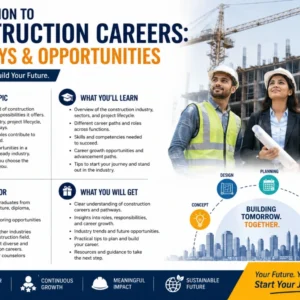 Introduction to Construction Careers: Pathways and Opportunities — Tickets