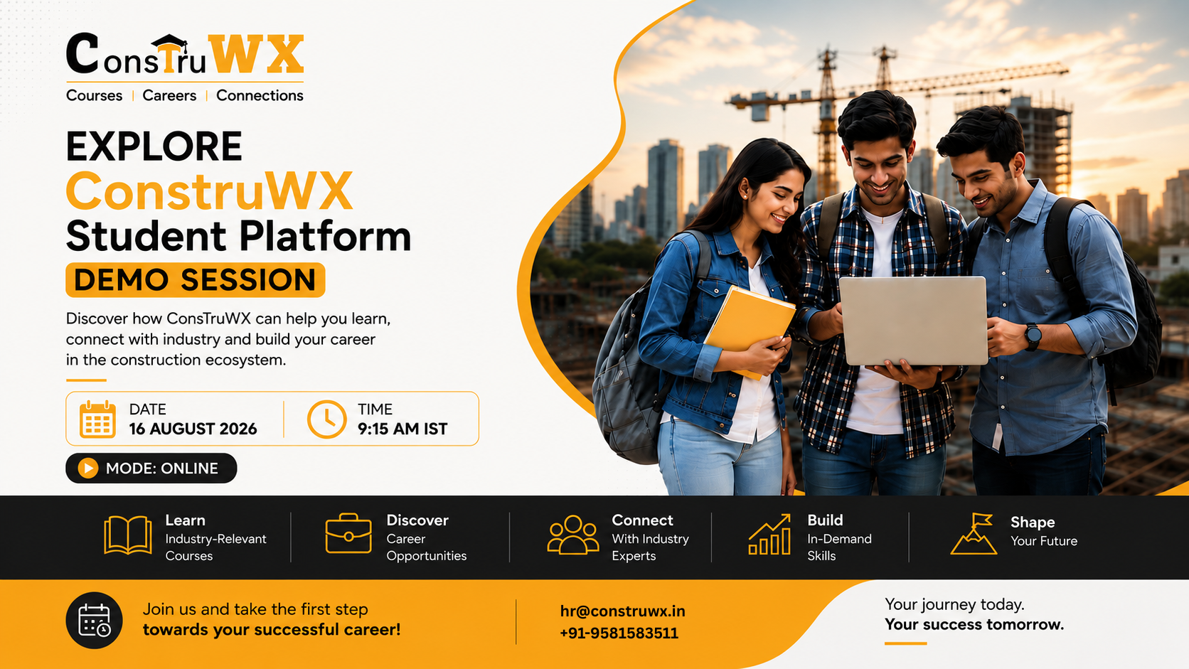 ConstruWX – Platform Demo for Students — Tickets