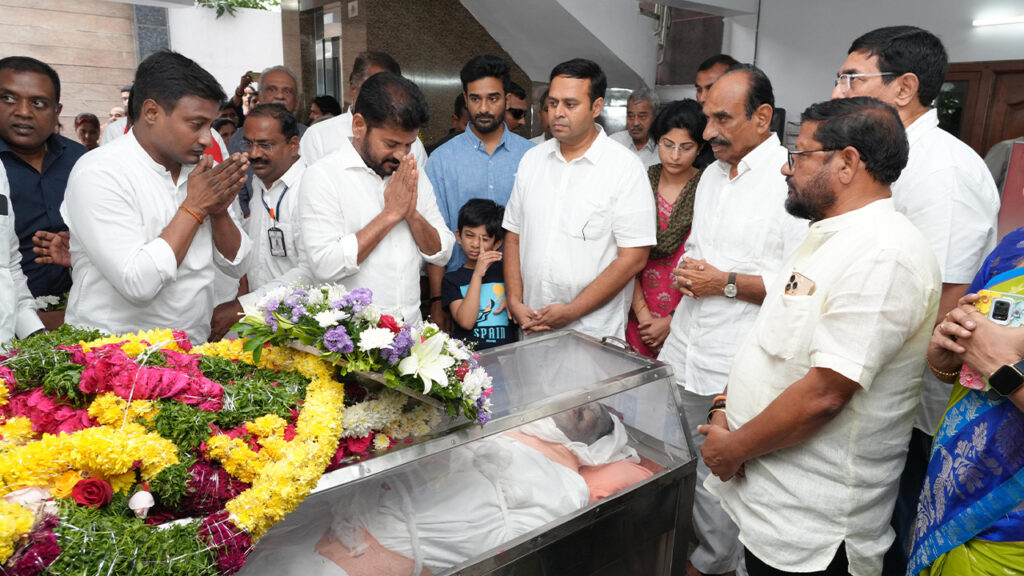 Revanth reddy tribute to damodhar reddy