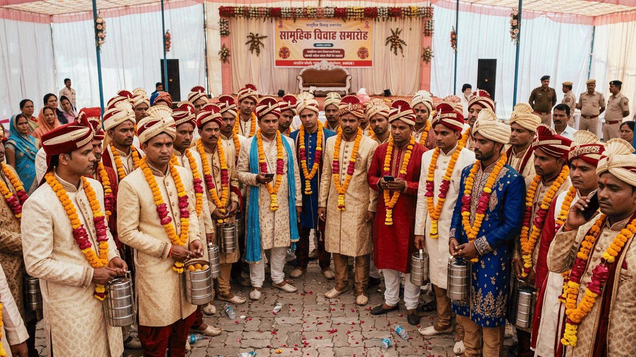 duped by a fake wedding scam ai generated image