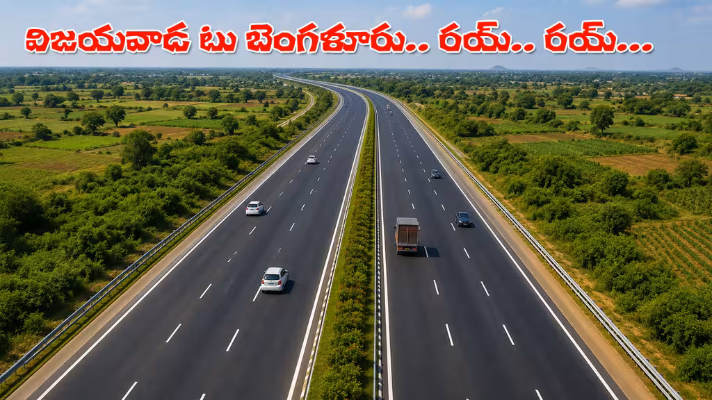 Vijayawada Bengaluru Greenfield Highway representational image generated with AI help
