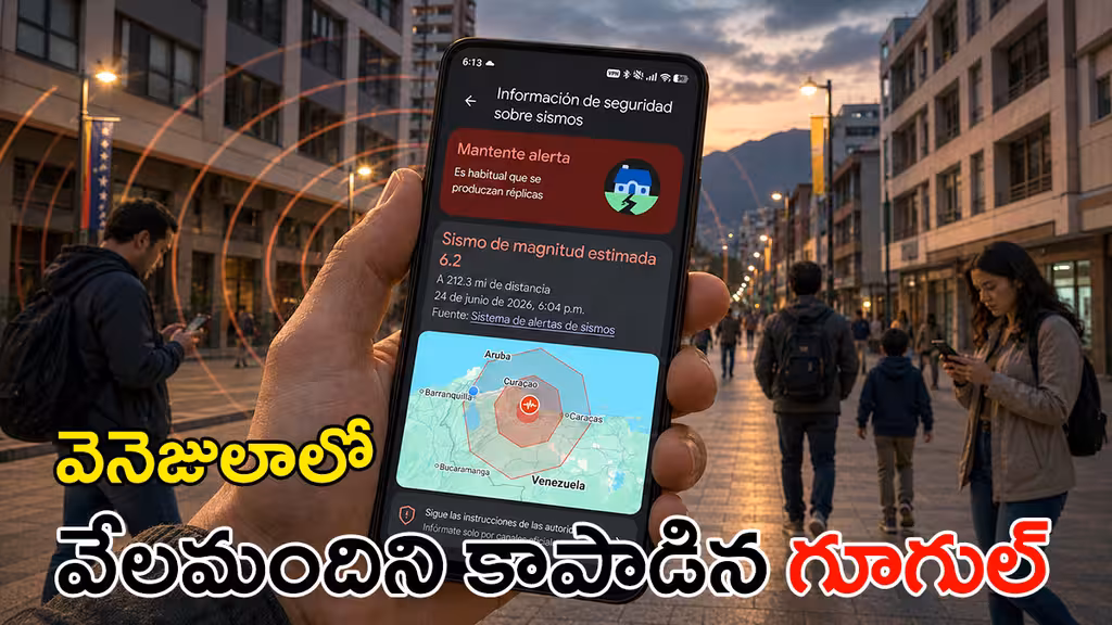 Android earthquake alert hero image for Venezuela quake story