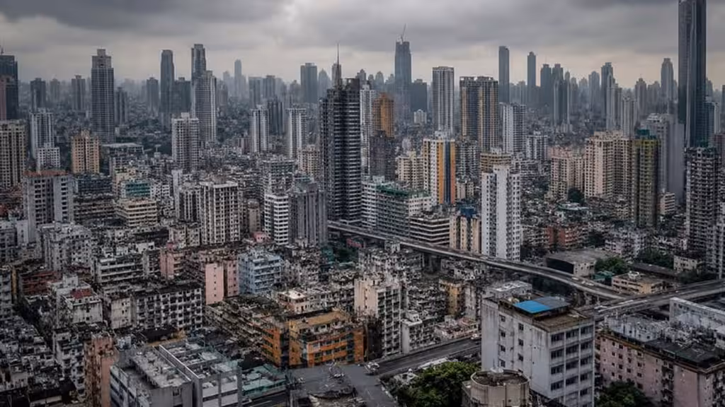 Cyberabad No Lung space No Green Cover 100% Concrete ai generated image