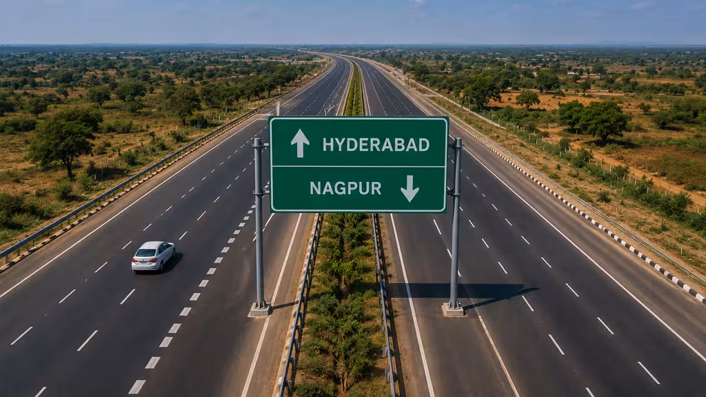 hyderabad-nagpur-expressway AI generated Image