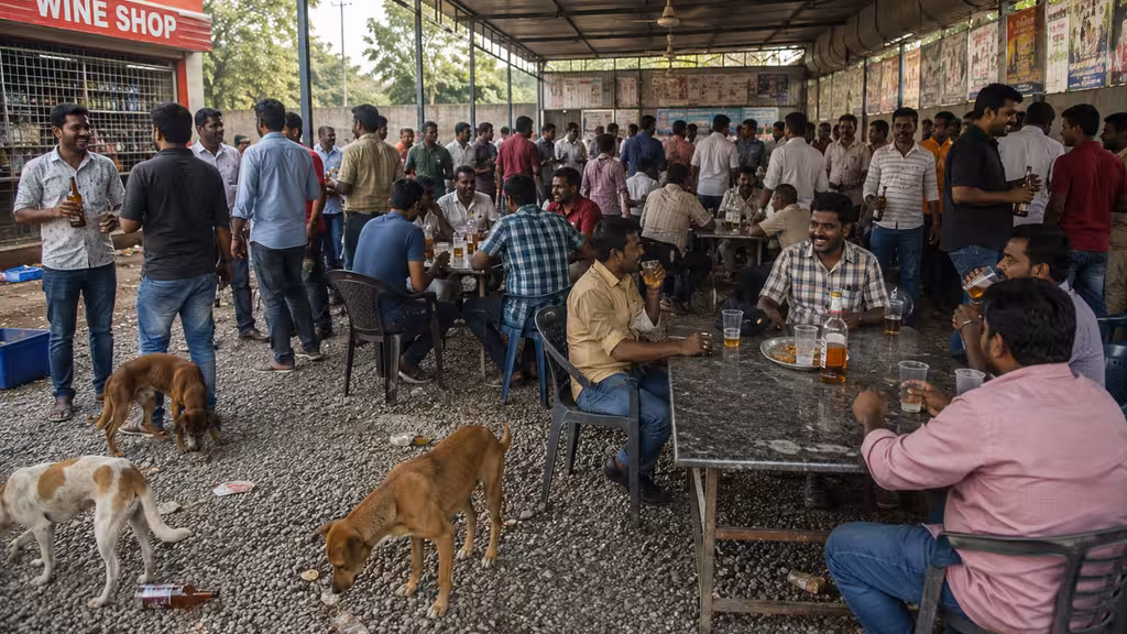 telangana liquor sales story image AI generation