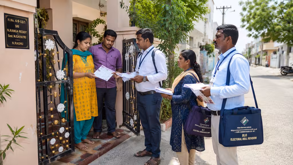 sir 2026 hyderabad blo appointments controversy image generated with ai help